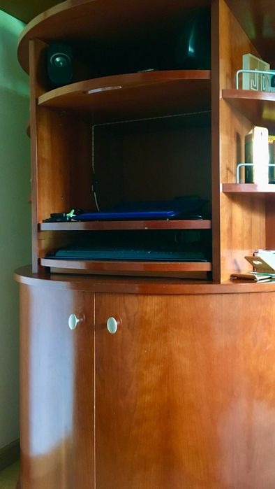 Cherry Wood Writing Desk, Ideal for PC Computer64564345196674121