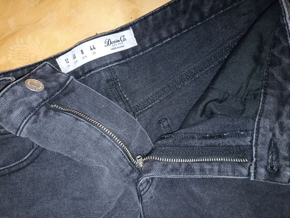 Джинсовая мини- юбка