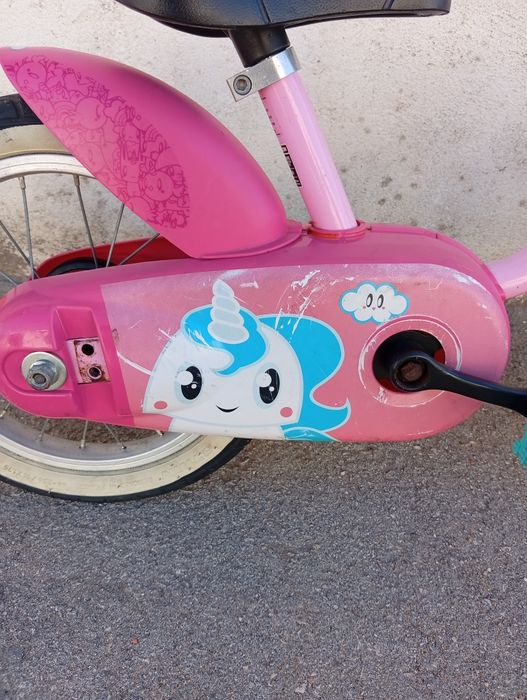 Bicicleta de Criança B'Twin Unicornio Rosa - 14" (Usada)