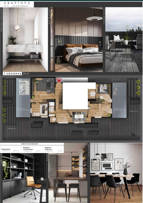 ТОП ЛОКАЦИЯ!Пентхаус.2 уровня.Французский бульвар. Прямое море!