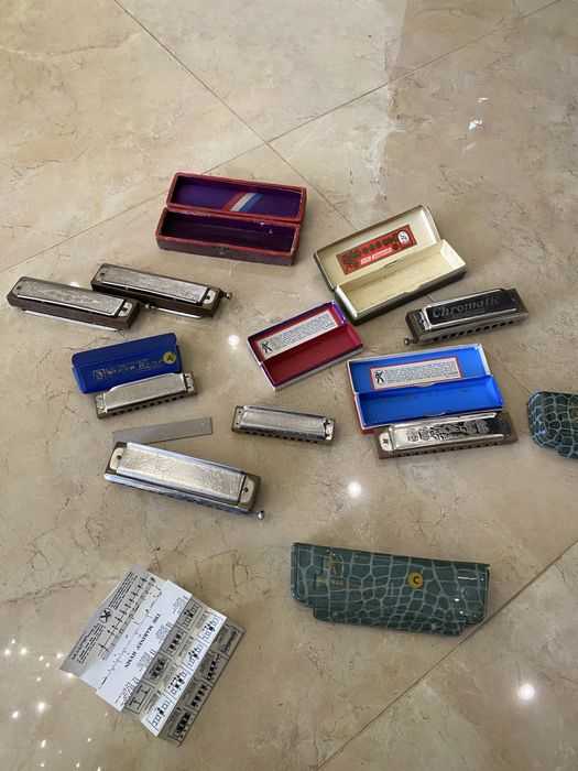 Губная гармошка M.Hohner Super Hromonica,Marine Band,Koch-Harmonica Германия