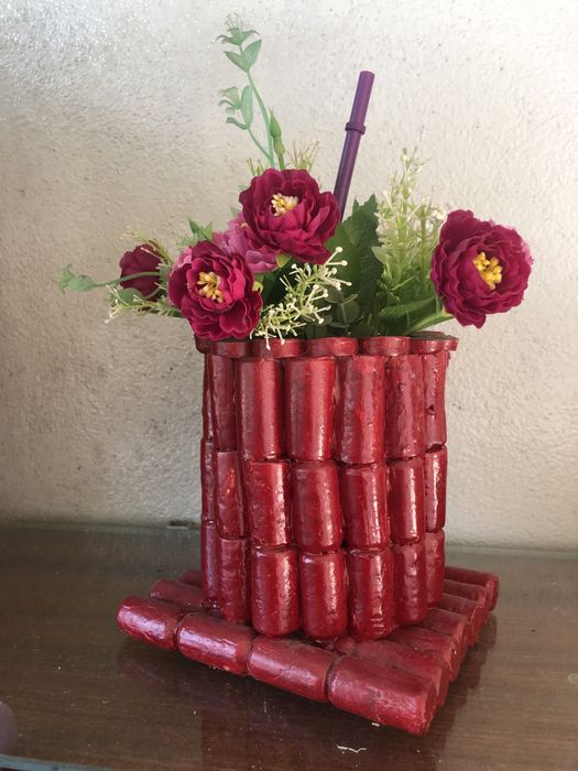 Arranjo de flores com suporte