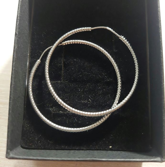 Kolczyki srebrne kółka