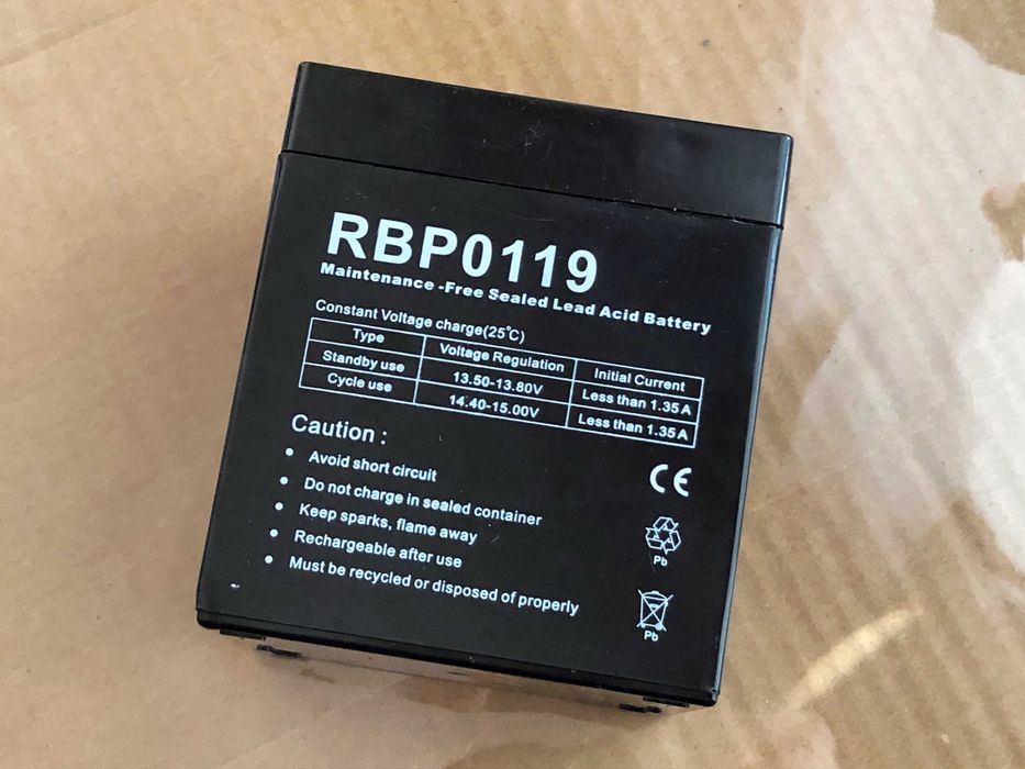 AGM 12V 5.5Ah Акумуляторна батарея гелева RBP0119 ДБЖ ИБП UPS