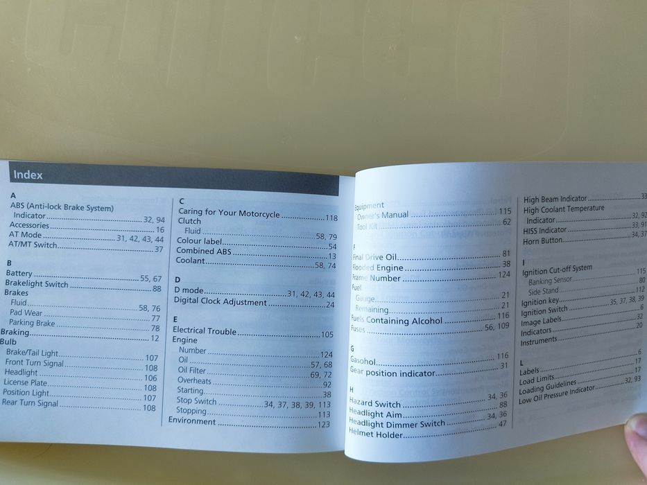 Інструкція, мануал, руководство honda VFR 1200