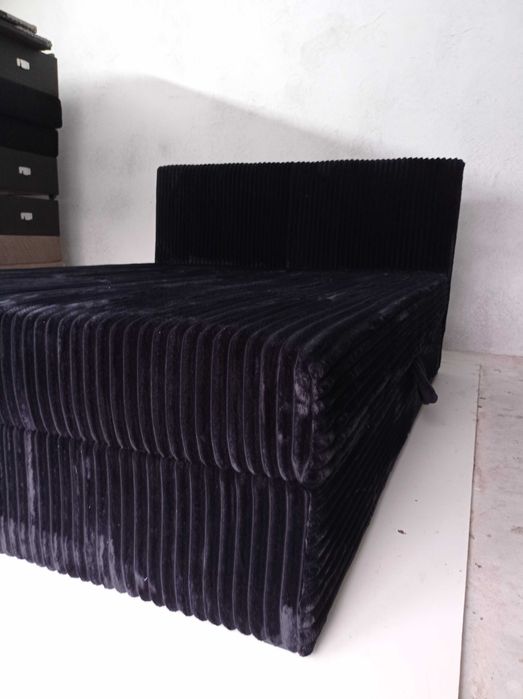 Łóżko kontynentalne tapicerowane 140/160/x200/SZTRUKS/WELUR/POJEMNIKI