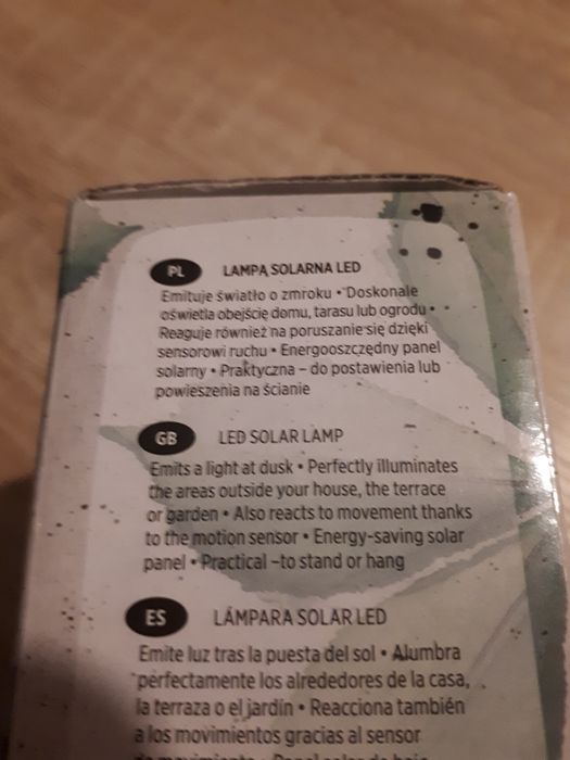 Lampka solarna led