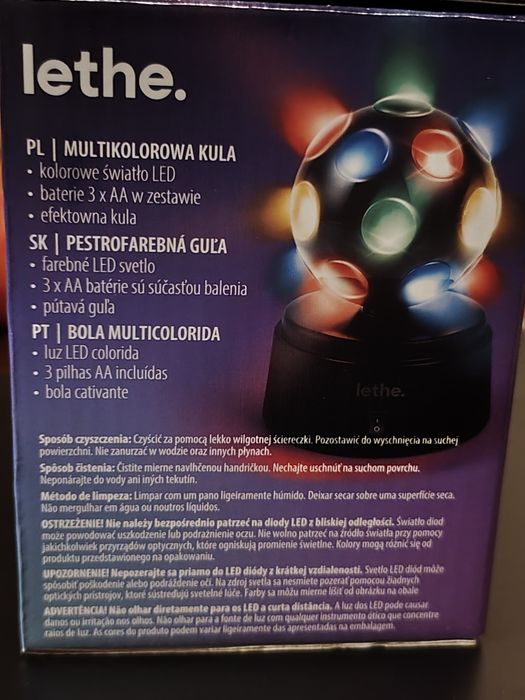 Multi kolorowa Kula LED