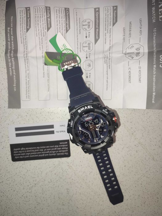 Мужские наручные часы Smael. Противоударные, водонепрониц.