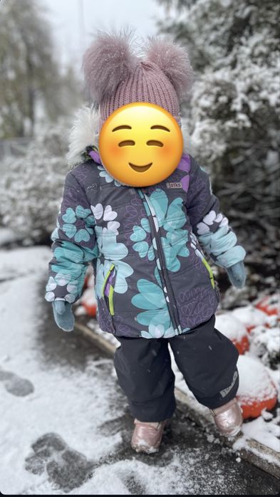 Зимовий комбінезон на дівчинку 2-3 роки.