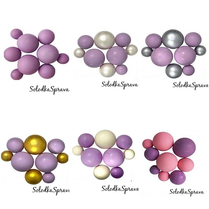 Шоколадні кулі-сфери, декор для торта