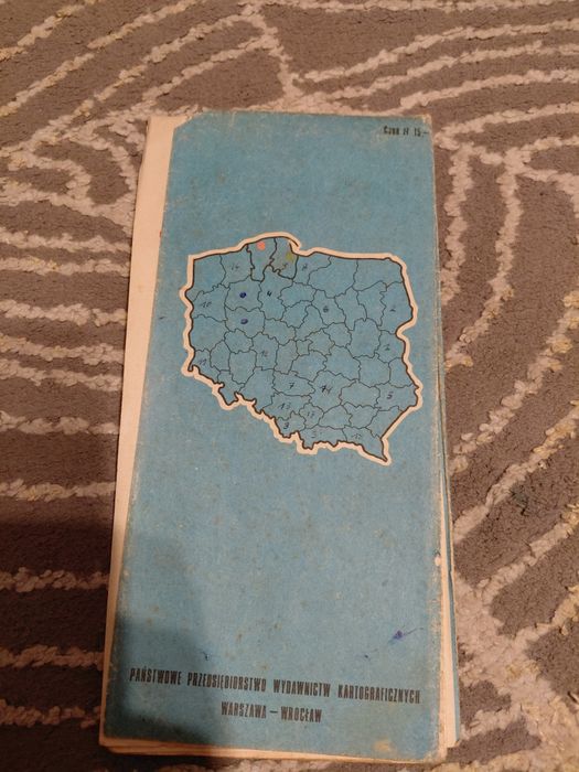 Stara mapa województwa Gdańskie-Słupskie