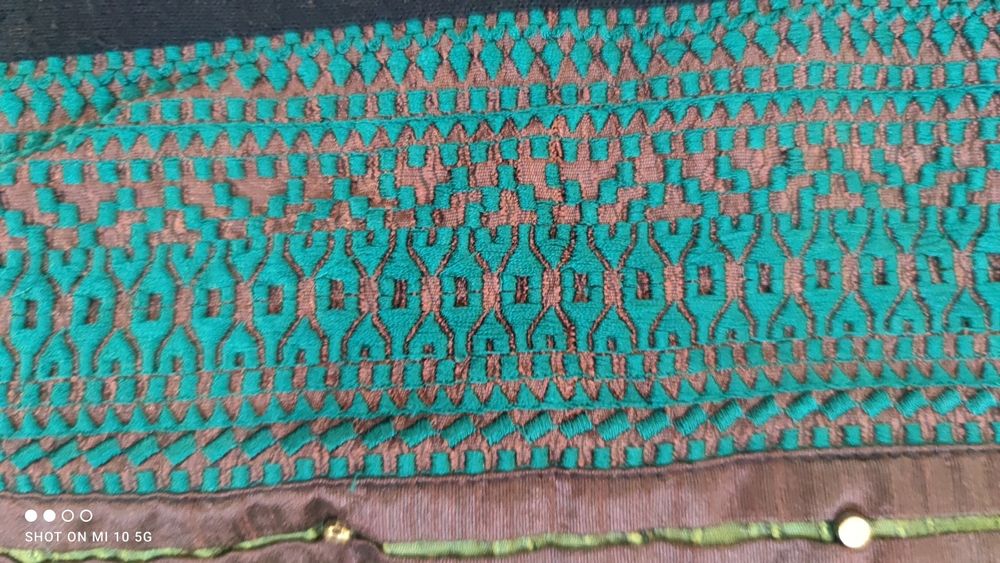 Lakshita tunika etno granatowa kieszenie wełna 3XL