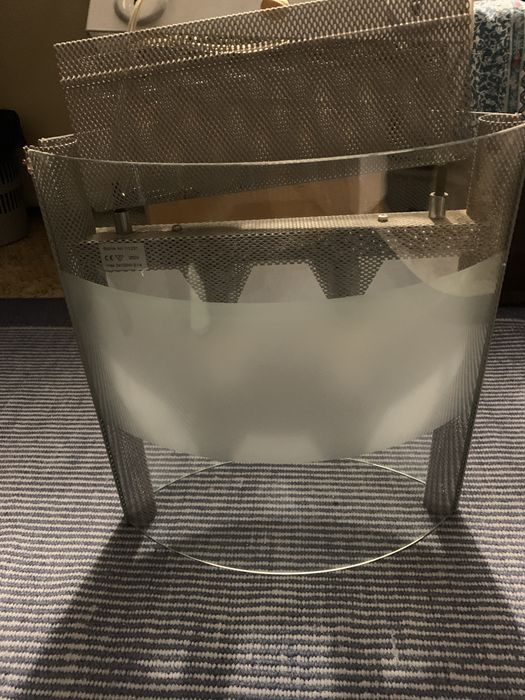 2 candeeiros de teto vodro e aluminio