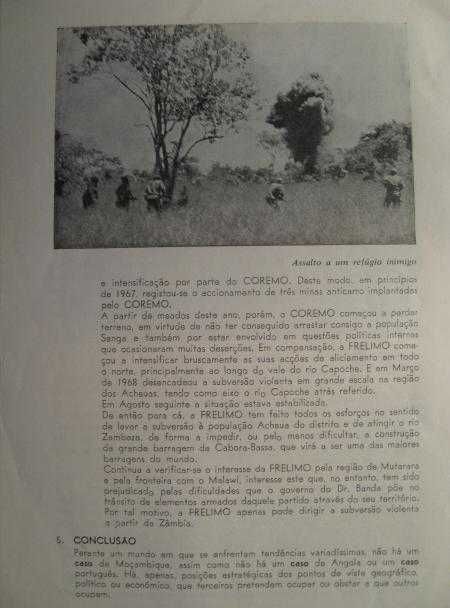 O CASO DE MOÇAMBIQUE - Edição do EME - Lisboa 1970