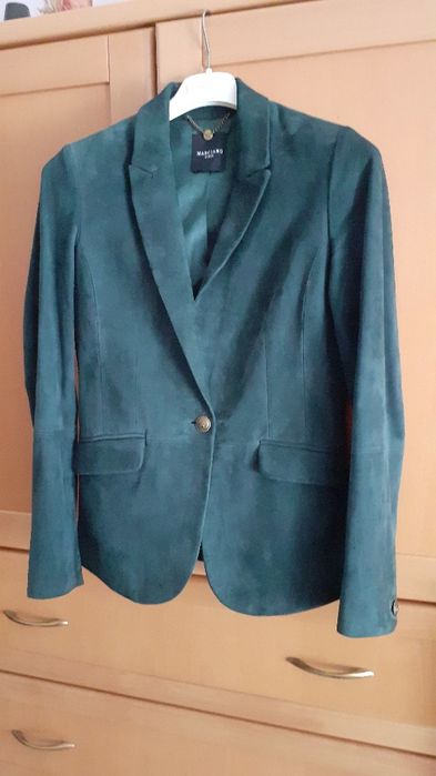 Casaco verde escuro de Camurça ( Senhora) GUESS  C/ Novo