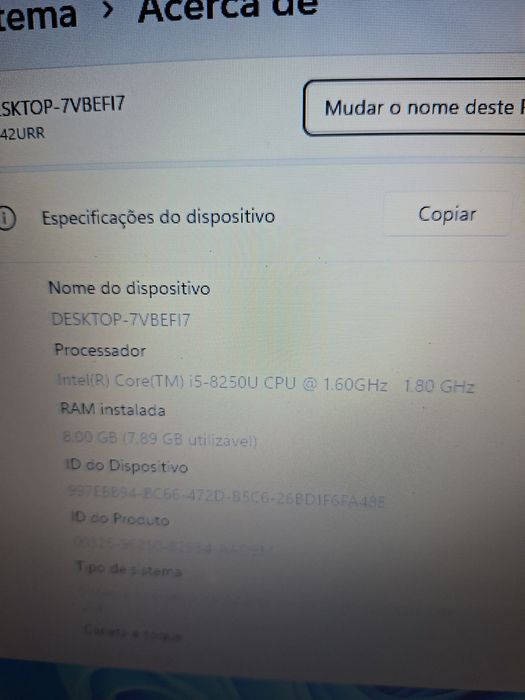 Portátil Asus A542U i5 c/ Nvidia 930MX