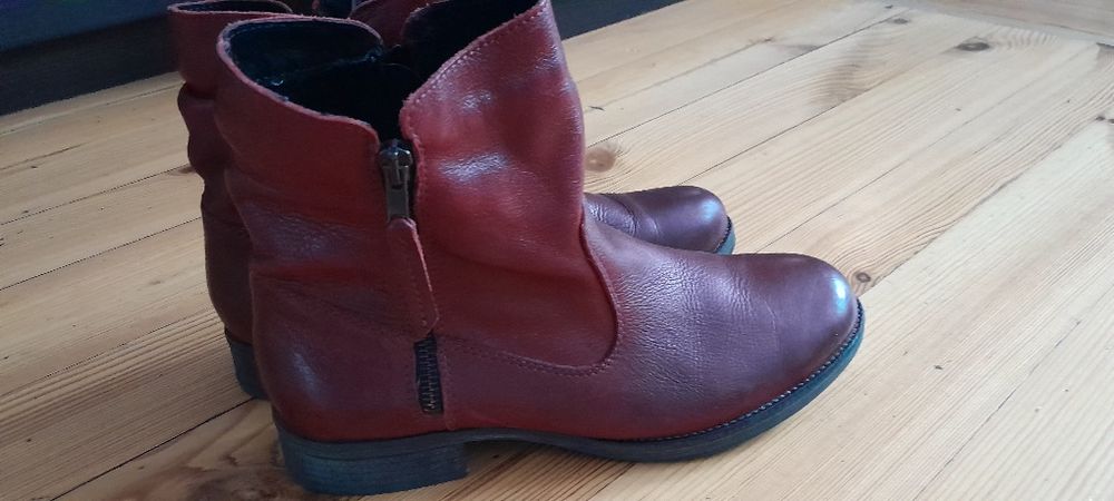 Botki skórzane r.39