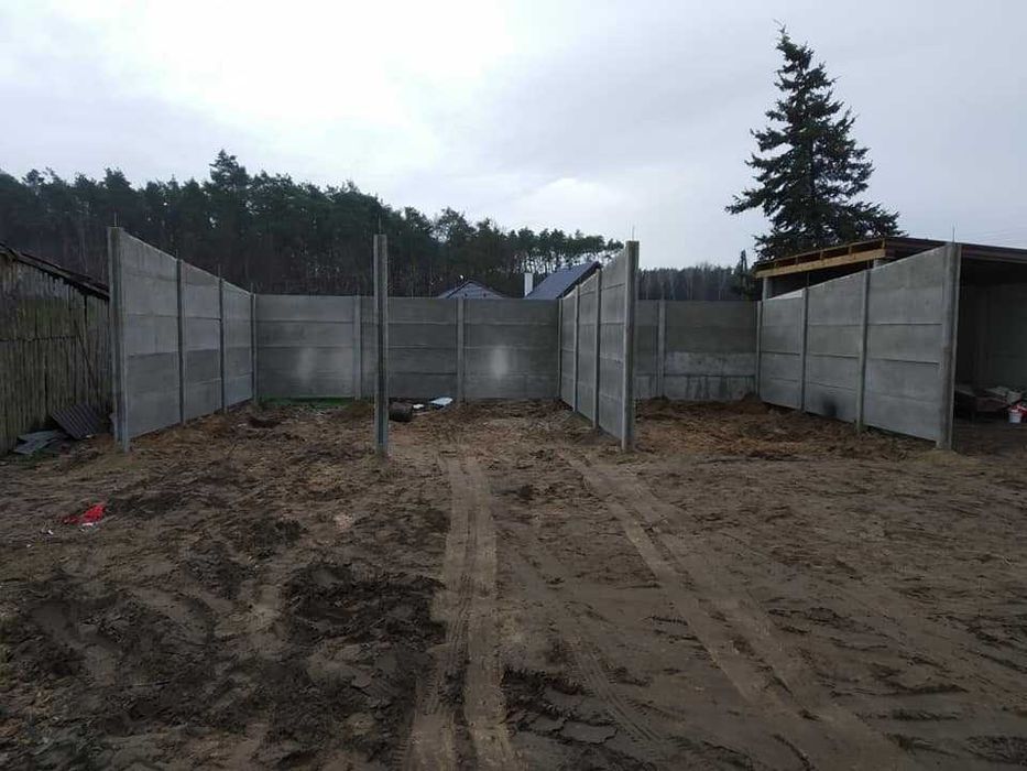 Garaż Wiata Ogrodzenie betonowe  panelowe