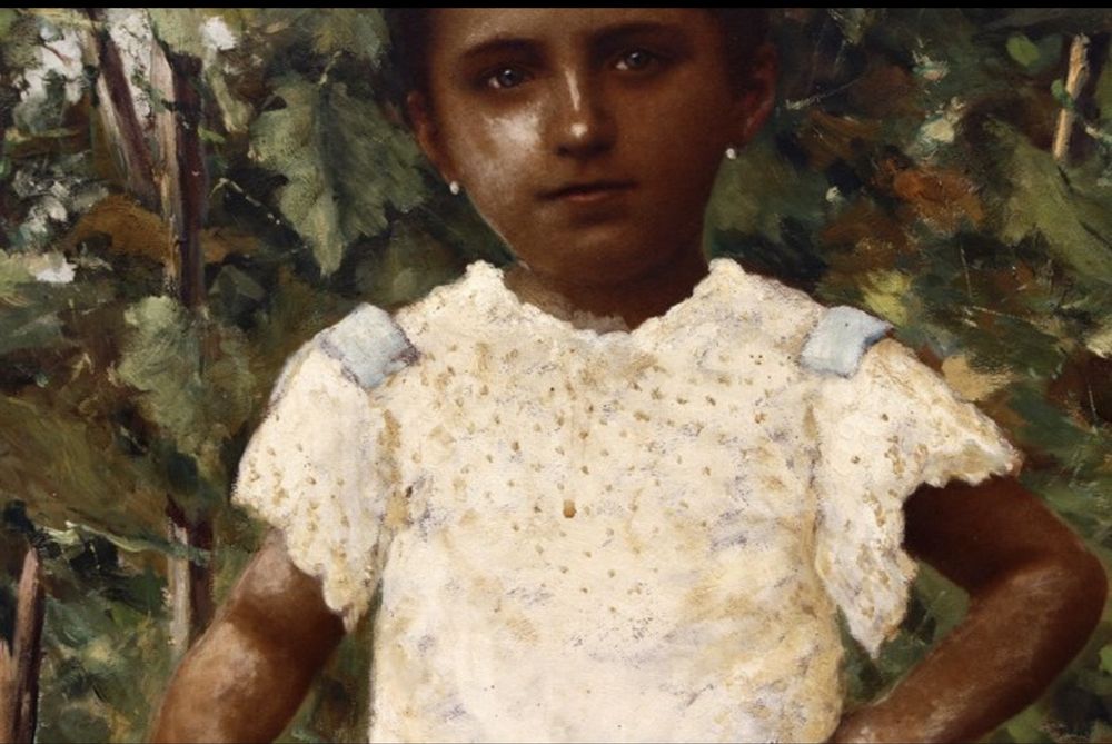 Pintor romantico sec XIX , assinado .