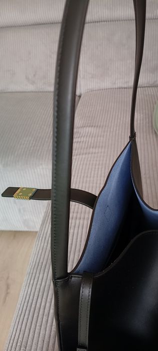 Nowa Skórzana Torebka LANVIN Concerto Arpège Tote MM – Czarna (Noir)