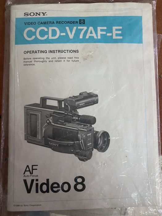 sony video 8 ccd-v7af-e