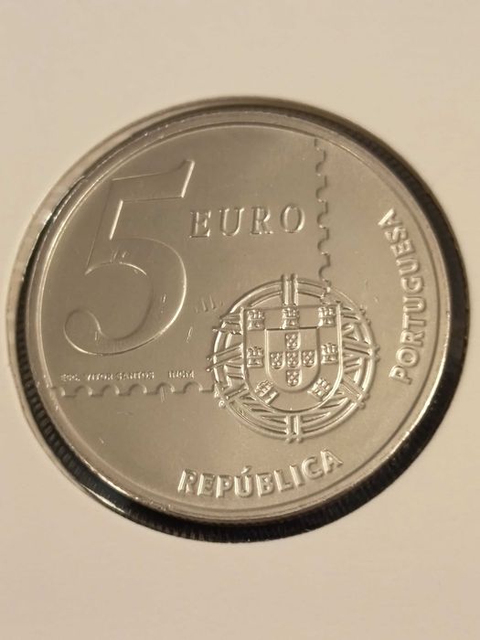 Todas as moedas de 5€ emitidas em Portugal