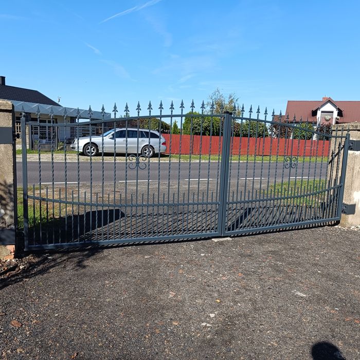 Brama kuta- piaskowana, ocynkowana, malowana proszkowo