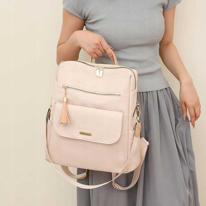 Plecak Damski Pojemny Miejski Torebka Na Ramię 2w1 Torba Podróżna