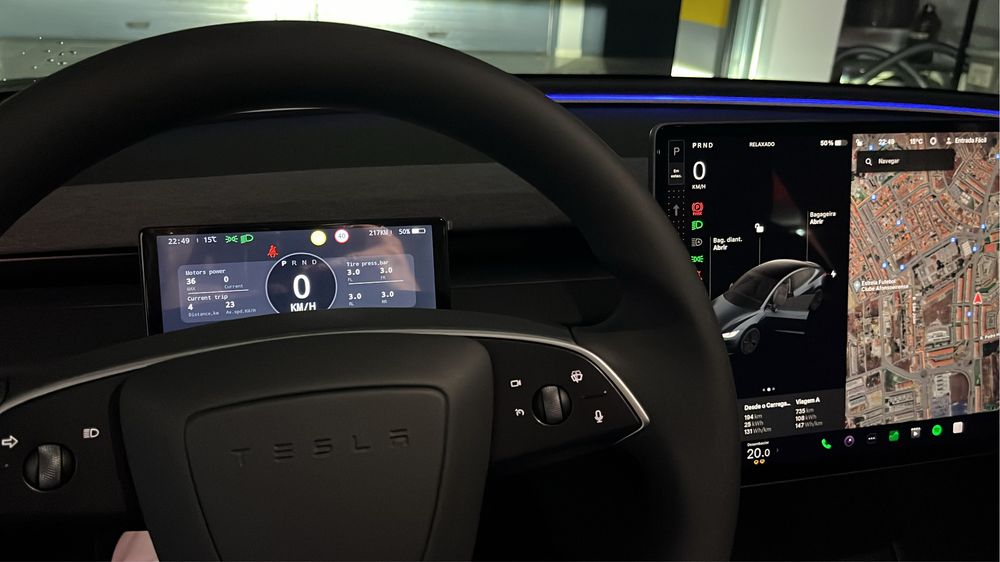 Visor HUD para Tesla Model 3 Highland F62 Carplay Camara Frontal