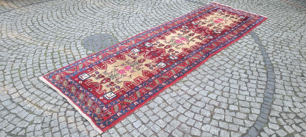 -70% Heriz piękny chodnik dywan Pers Iran 110/320cm.