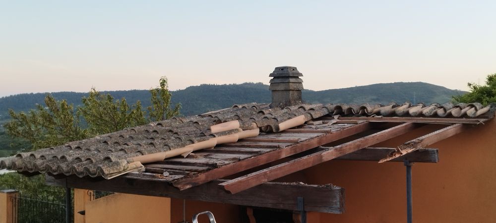 Telha Canudo branca 2° mão