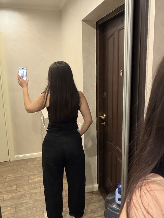 Чорні широкі джинси