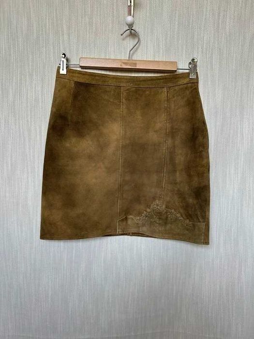 Spódnica krótka, Skóra, leather, folk