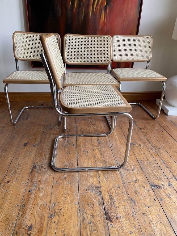 Cesca chair Marcel Breuer Bauhaus krzesło 1z4 po renowacji