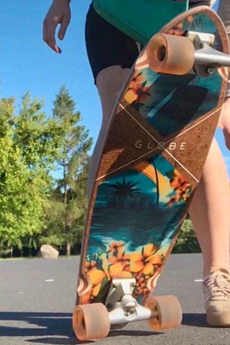 Longboard deskorolka cruiser Globe Sun City, profesjonalny Coconut
