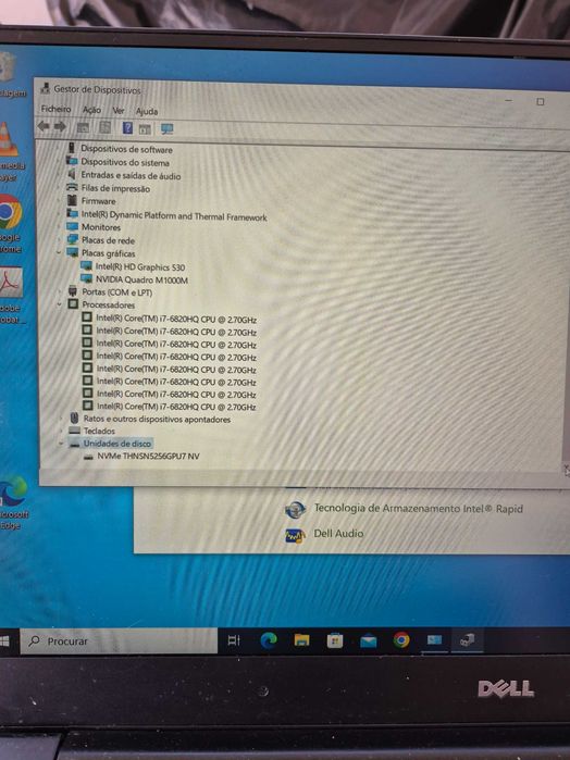 dell precision 5510 processador i7-6820HQ, sem anomalia