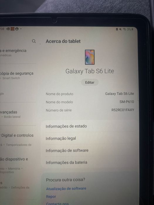 Tablet Samsung s6 lite