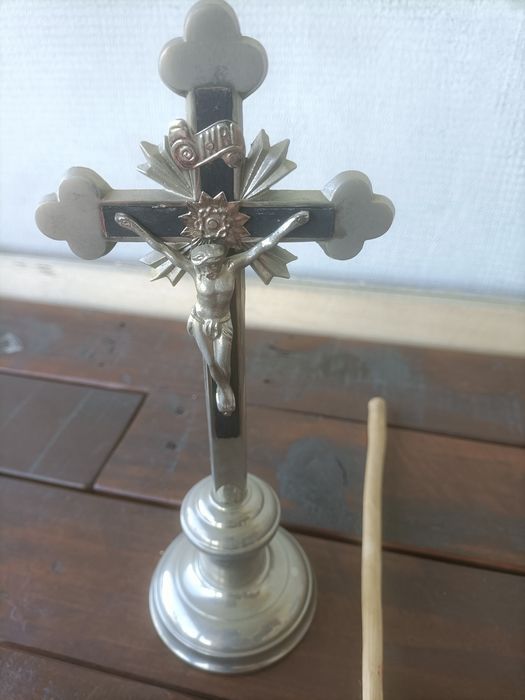 Zestaw kolędowy krzyż świeczniki kropidło