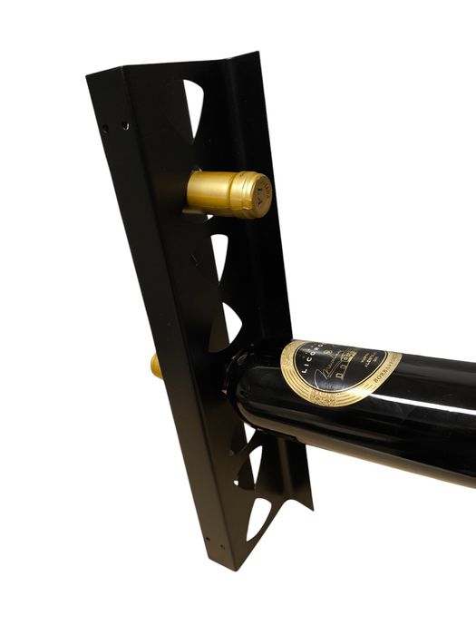 Suporte garrafas metal preto