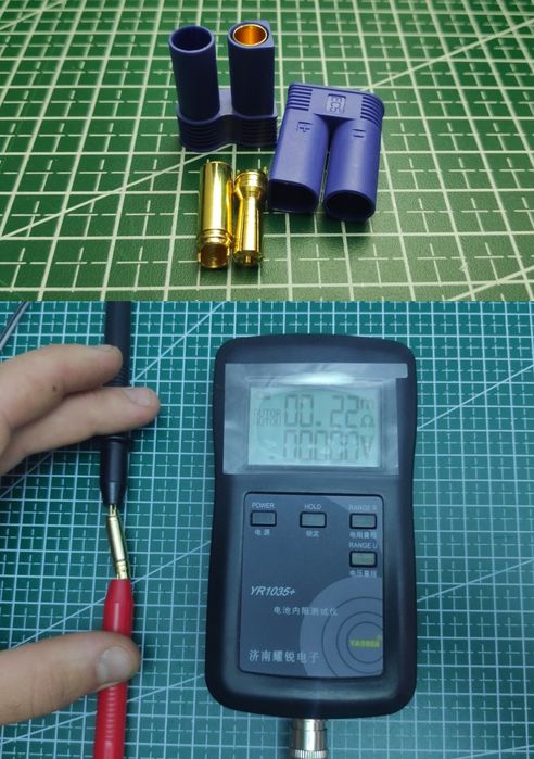 Силовой разъем Amass EC5, EC8, gold bullet