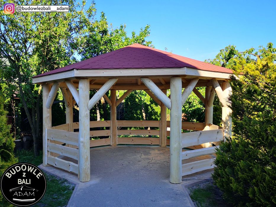 Altana Ośmiokątna z Bala, Altanka z Bali, Altana Ogrodowa (montaż)