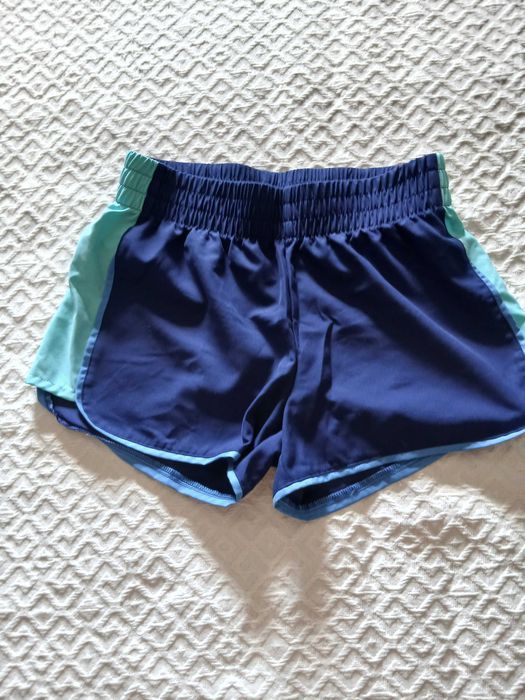 Calções desportivos azuis mulher