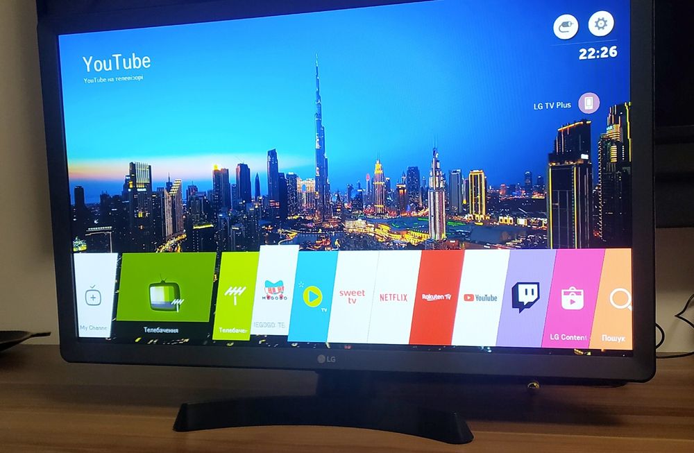 Для кухні LG 28"  , Smart TV, YouTube