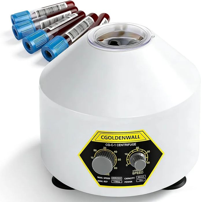 Centrífuga de laboratório CGOLDENWALL 6 x 20 ml, centrífuga de mesa PRP PRF 4000 rpm,