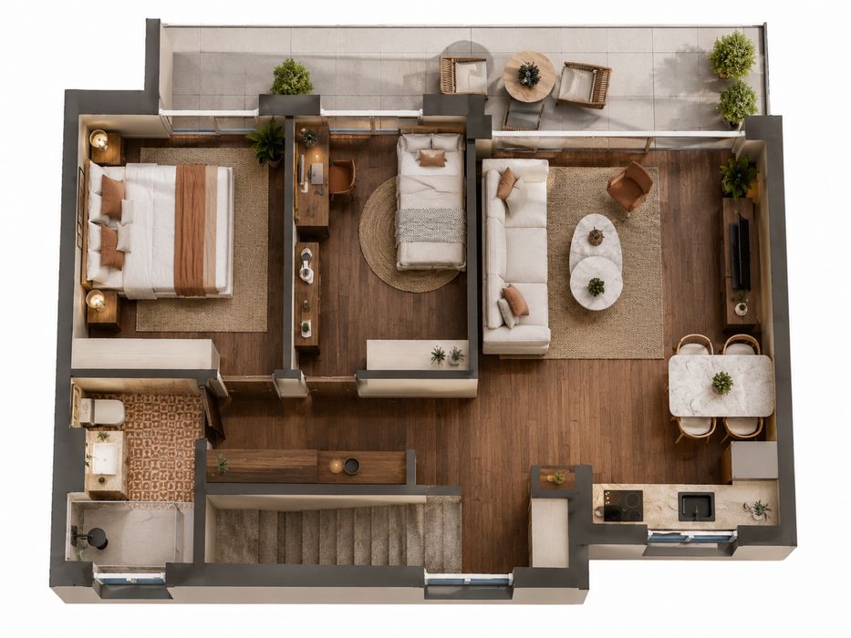 Nowe 3 pokoje 59 m² + balkon 11 m² | Mszczonów