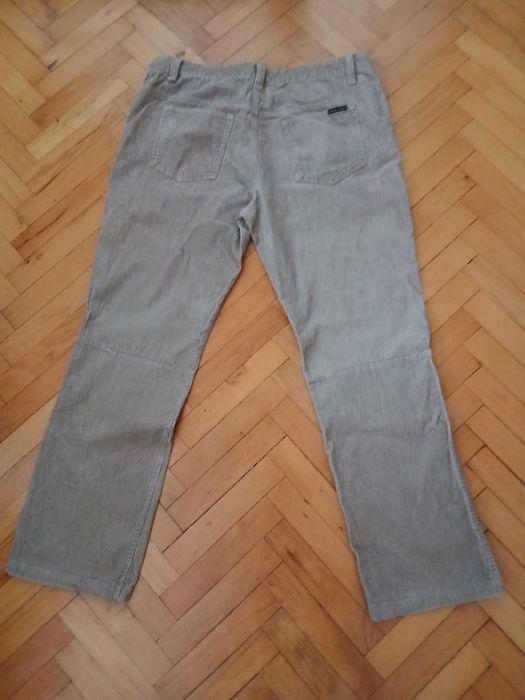 Męskie spodnie  sztruksowe  36/ 32  jasnobezowe 98 cm w pasie