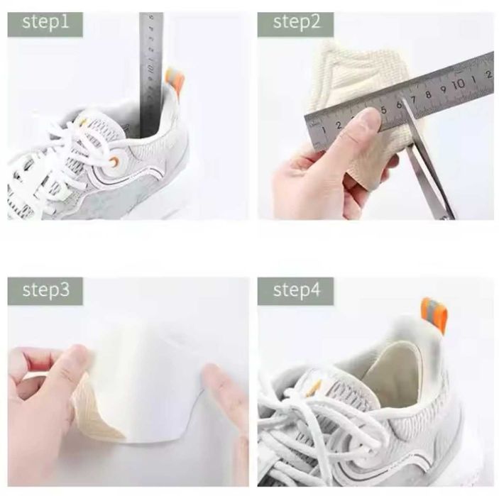 Стельки клейкие для пяток на спортивную обувь, задники