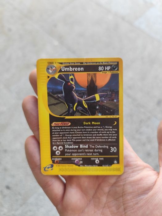 Carta Pokémon Umbreon 41/147 Aquapolis (Inglês) Vintage