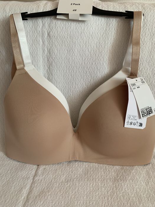 Набір з двох бюстгальтерів без кісточок. 80D.  HM